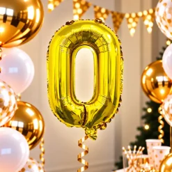 Folieballon Letter O Goud - 35 cm