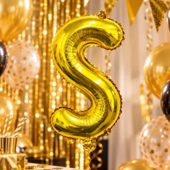Folieballon Letter S Goud