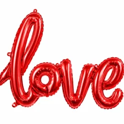 Folieballon Love rood