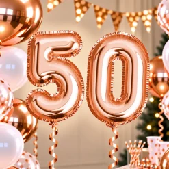 Folieballonnen Abraham cijfer 50