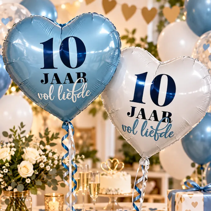 Folieballonnen 10 jaar Vol Liefde