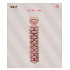 Folieballonnen pilaar rosegoud - 160 cm