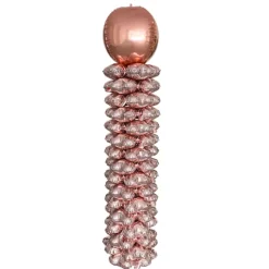 Folieballonnen pilaar rosegoud - 160 cm