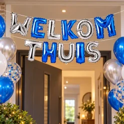 Folieballonnen slinger Welkom thuis