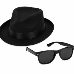 Gangster kit (bril en hoed)
