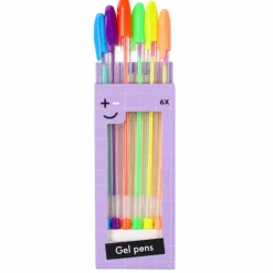 Gelpennen regenboog 6 stuks