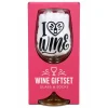 Giftset Wine Glass & Socks I Love Wine