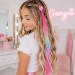 Haarextension met hartje gradient