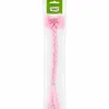 Haarextension met strikje en parels roze