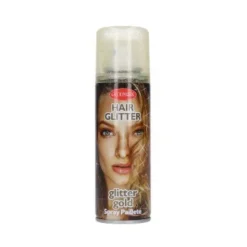 Haarspray glitter goud 125ml
