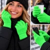 Handschoen Magic Met Vinger Neon Groen