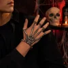 Handsieraad Halloween skelet zilver