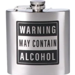 Heupfles Warning May Contain Alcohol
