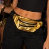 Heuptas slangenprint goud