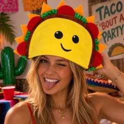Hoed taco meerkleurig