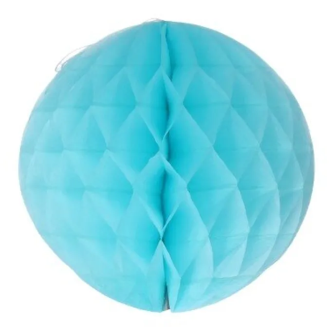 Honeycomb papier blauw 20cm