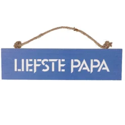 Houten bordje 'Liefste papa'