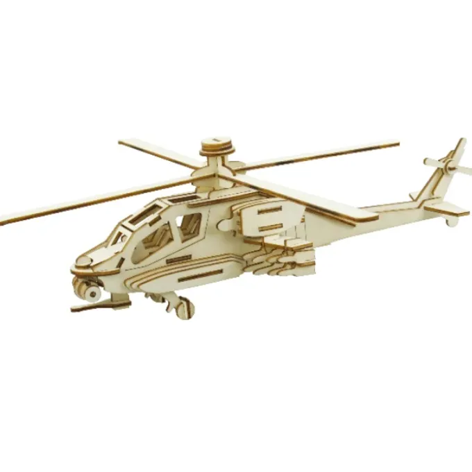 Houten Puzzel Helicopter