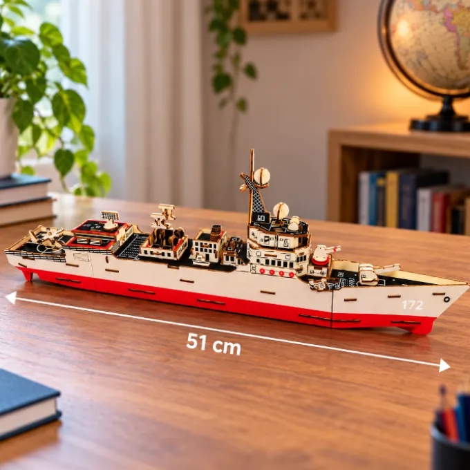 Houten Puzzel Marineschip