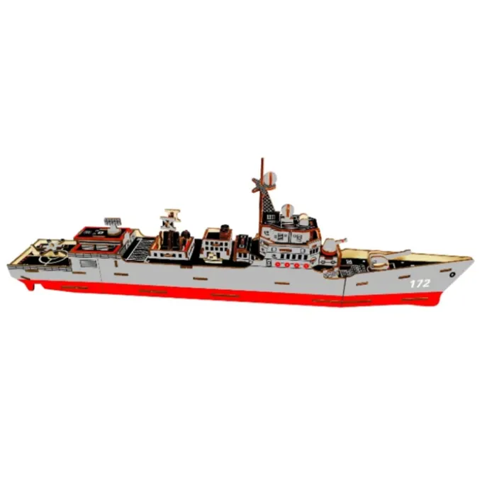Houten Puzzel Marineschip