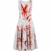 Jurkje Halloween bloederig rood/wit