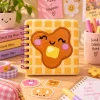 Kawaii Mini Pluizig Notitieboek Wafel