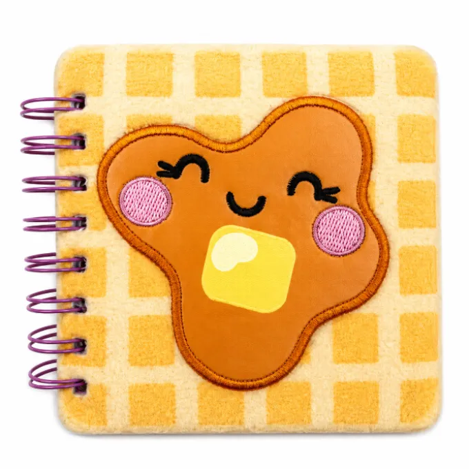 Kawaii Mini Pluizig Notitieboek Wafel
