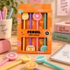 Kawaii Potlood & Gum Set