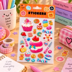 Kawaii Puffy Stickers - groot