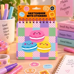 Kawaii Schetsboek met Stickers