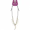 Ketting haaientanden zwart/wit