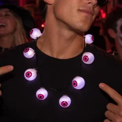 Ketting Halloween oogballen LED