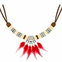 Ketting Indianen sqauw meerkleurig