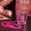 Ketting shotglas penis roze 20 ml - 1 stuk