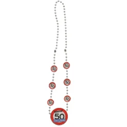 Ketting verkeersbord Hoera 50
