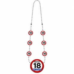 Ketting verkeersbord Hoera 18