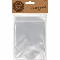 Knutselzakjes A6 transparant plastic 30 stuks