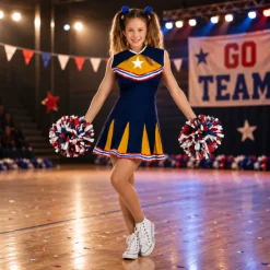 Kostuum cheerleader 5-7 jaar