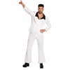 Kostuum Disco Fever wit/zwart heren maat 54/56