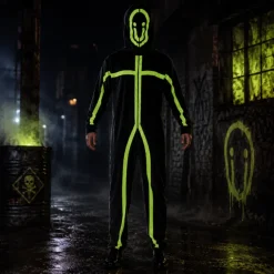 Kostuum glow in the dark onesize