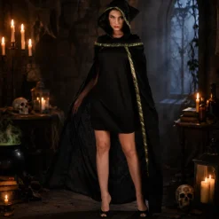 Kostuum Halloween heks dames one size