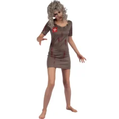 Kostuum Halloween zombie dames one size