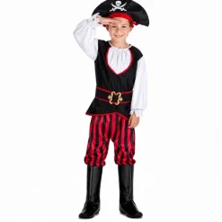 Kostuum piraat Tom meerkleurig jongen 7-9 jaar