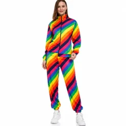 Kostuum regenboog trainingspak unisex - L/XL