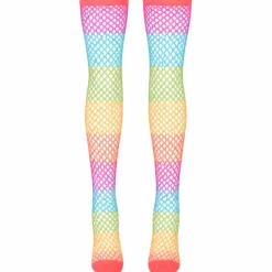 Kousen net regenboog - One size