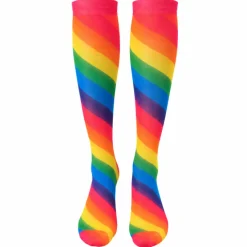 Kousen regenboog diagonaal - One Size