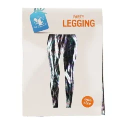 Legging metallic zilver - one size