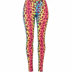 Legging regenboog panterprint - one size