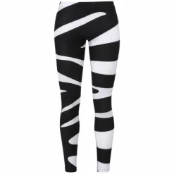 Legging zebra zwart/wit - one size