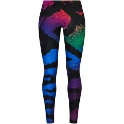 Legging zwart kleurenprint - one size